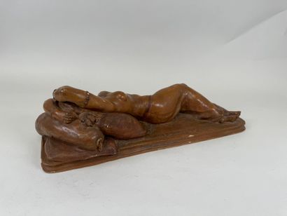 William LOCKERIDGE (XXe).
Odalisque allongée.
Sujet...