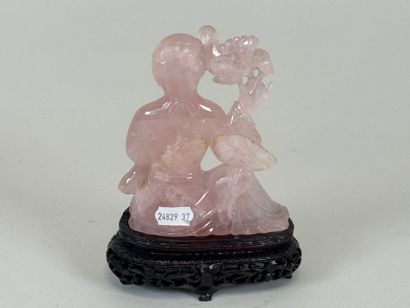 ASIA, 20th century.
Woman with flowers.
Subject...