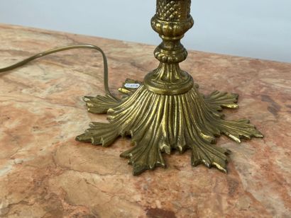 MURANO, 20th century.
Table lamp in bronze,...