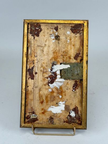 Porte de tabernacle rectangulaire en bronze...