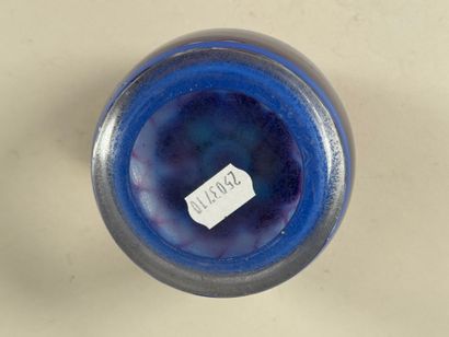 Sulfide paperweight ball in colored glass...