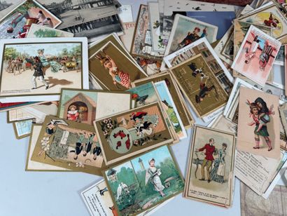 Importante collection de cartes publicitaires,...