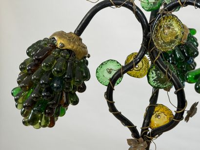 MURANO, 20th century.
Table lamp in bronze,...