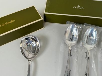 CHRISTOFLE, ALBI model.
Four silver-plated...