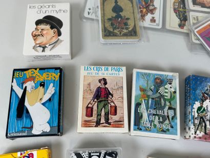 Collection de vingt-quatre jeux de cartes,...