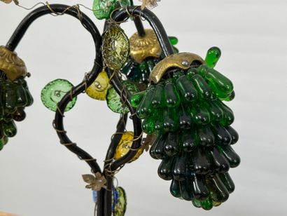 MURANO, 20th century.
Table lamp in bronze,...