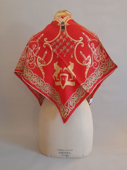 MARLY, PARIS.
Silk twill square decorated...