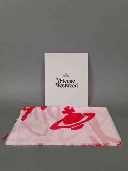 VIVIENNE WESTWOOD.
Fringed wool scarf decorated...