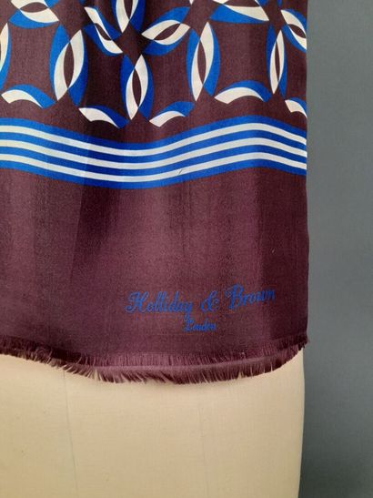 HOLLIDAY & BROWN, LONDON.
Silk twill fringed...