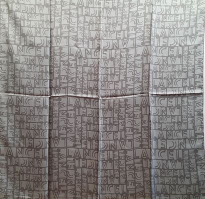 LANCEL.
Silk twill square decorated with...