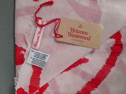 VIVIENNE WESTWOOD.
Fringed wool scarf decorated...