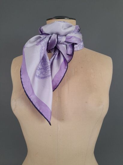 NINA RICCI.
Silk twill square decorated with...