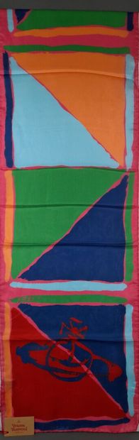 VIVIENNE WESTWOOD.
Silk scarf with geometric...