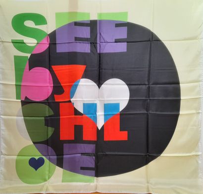 SEE BY CHLOE.
Silk square with polychrome...