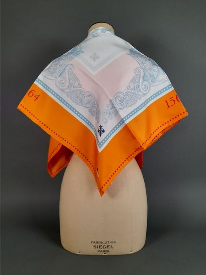 ACQUA PANNA.
Silk twill square decorated...