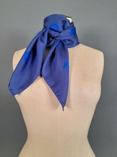 Lot including: 
- AIGNIER.
Blue silk scarf...