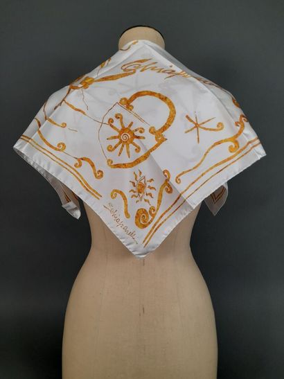 SCHIAPARELLI.
Silk twill square decorated...