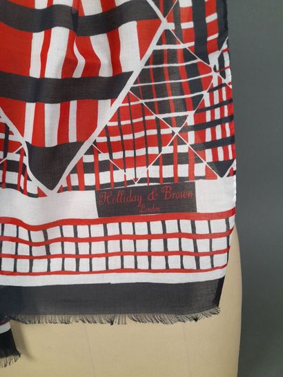 HOLLIDAY & BROWN, LONDON.
Cotton scarf with...