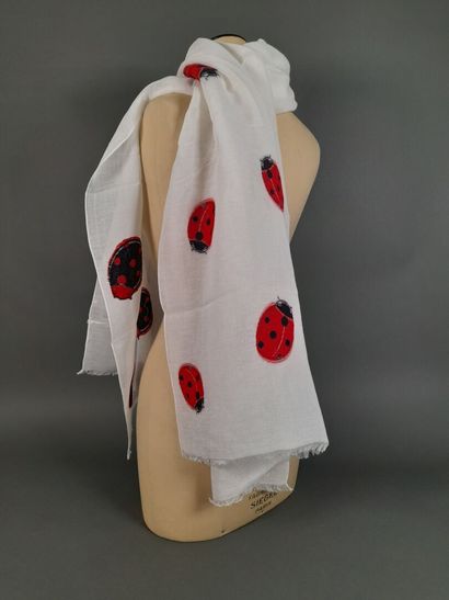 RODA.
Fringed scarf in linen, viscose and...