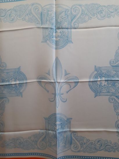 ACQUA PANNA.
Silk twill square decorated...