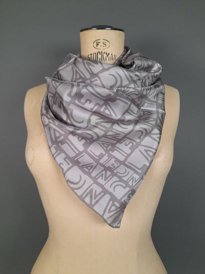 LANCEL.
Silk twill square decorated with...