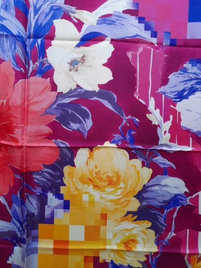 MANTERO.
Silk twill square decorated with...