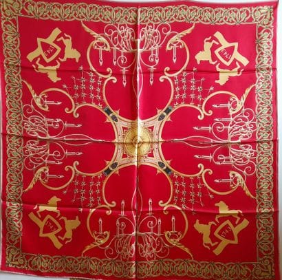 MARLY, PARIS.
Silk twill square decorated...