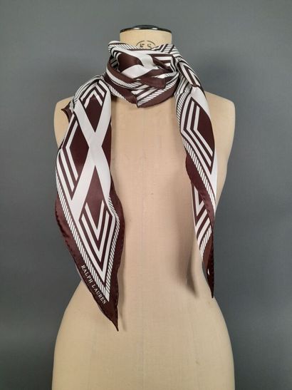 RALPH LAUREN.
Double silk point with brown...