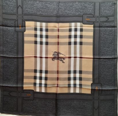 BURBERRY (attributed to).
Silk twill square...