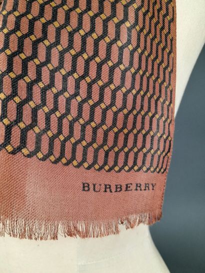 BURBERRY.
Fringed modal linen scarf with...