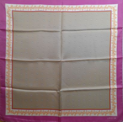 JOY LAB.
Silk twill square decorated with...