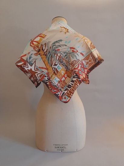 Lot including: 
- GRAEME BLACK.
Silk square...