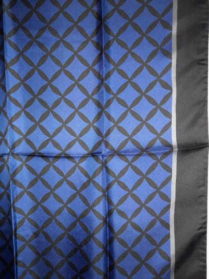 Set of two silk squares decorated with a...