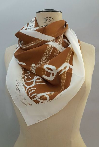 Lot including: 
- GRAEME BLACK.
Silk square...