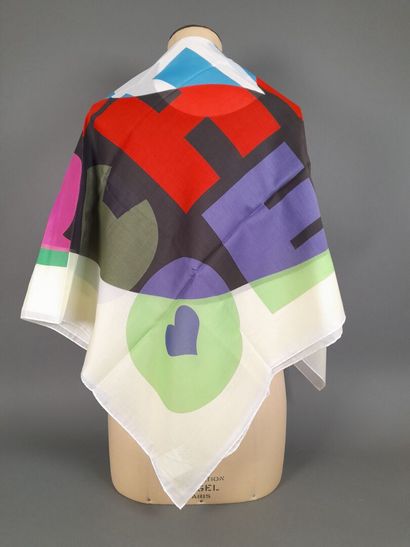 SEE BY CHLOE.
Cotton square with polychrome...