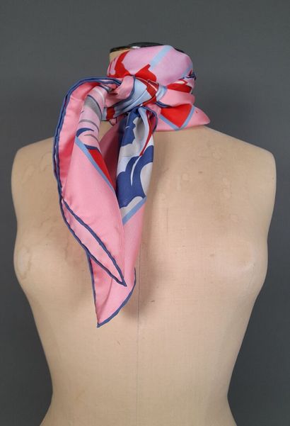 CHOPARD.
Silk twill square decorated with...