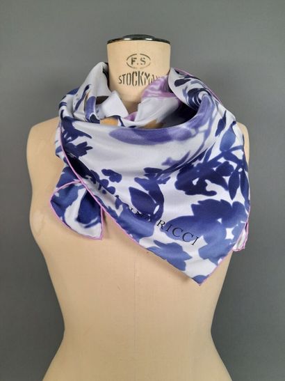 NINA RICCI.
Silk twill square decorated with...