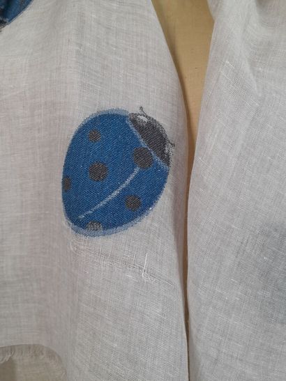 RODA.
Fringed scarf in linen, viscose and...