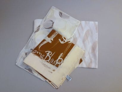 Lot including: 
- GRAEME BLACK.
Silk square...