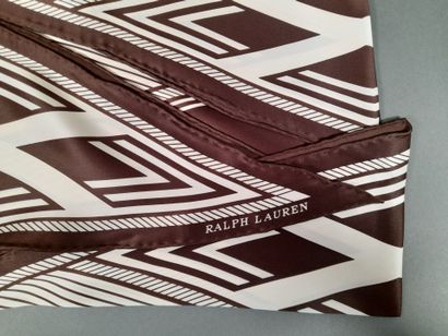 RALPH LAUREN.
Double silk point with brown...