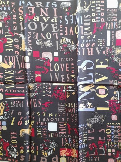 INES DE LA FRESSANGE, PARIS.
Silk twill square...