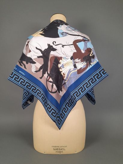RUBINACCI.
Silk twill square with polychrome...