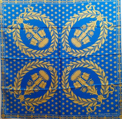 HALCYON DAYS.
Silk twill square decorated...