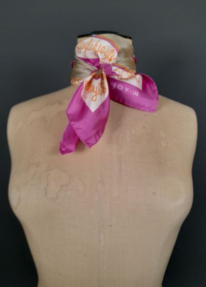 JOY LAB.
Silk twill square decorated with...