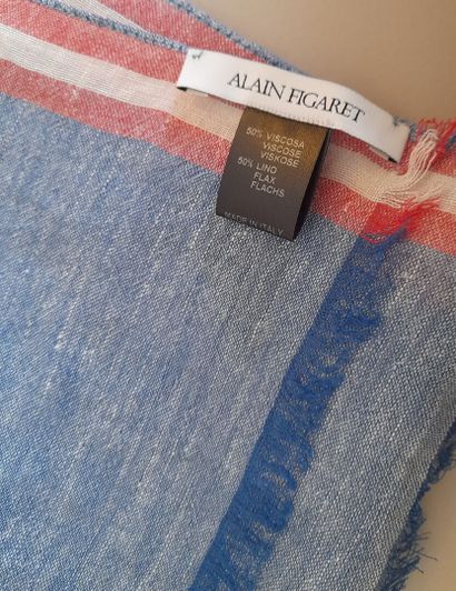Lot including:
- ALAIN FIGARET.
Fringed viscose...