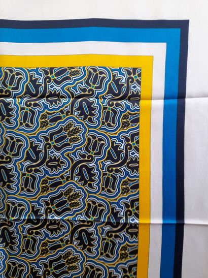 BOSCO.
Silk twill square decorated with stylized...