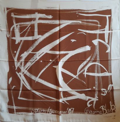Lot including: 
- GRAEME BLACK.
Silk square...