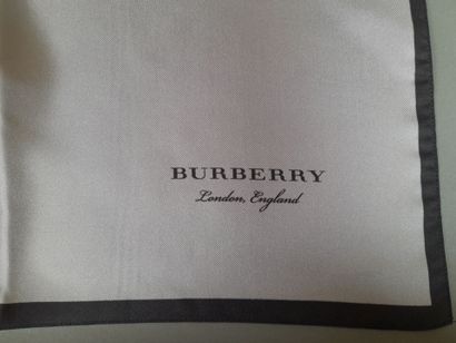 BURBERRY, LONDON ENGLAND.
Silk twill square...