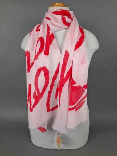 VIVIENNE WESTWOOD.
Fringed wool scarf decorated...