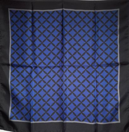 Set of two silk squares decorated with a...